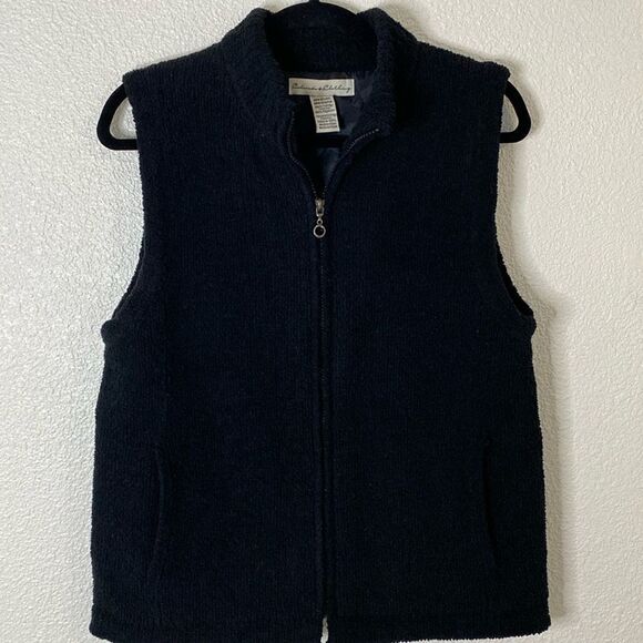 Tranquility by Colorado Clothing Jackets & Blazers - Colorado Clothing -Black soft Zip Up Vest -Size medium